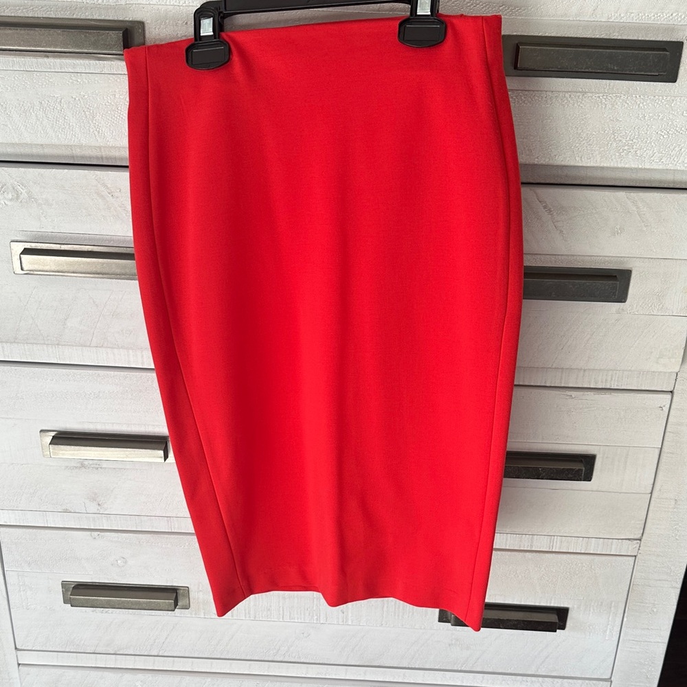 Dalia Collection Vibrant Red Pencil Skirt